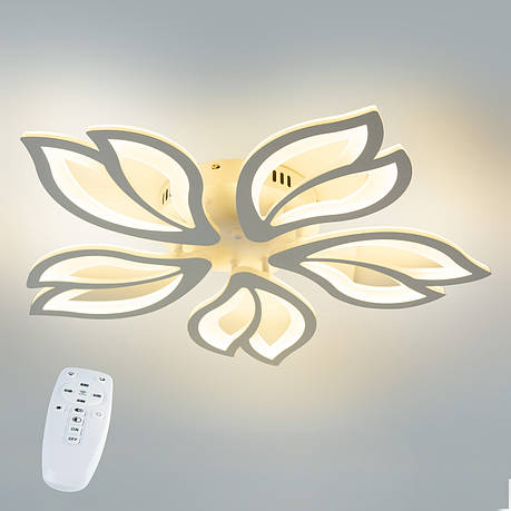 Стельова LED люстра, світлодіодний світильник Sunlight білий 19250/5, фото 2