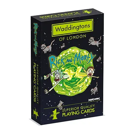 Гральні карти Рік та Морті Rick and Morty Play Cards Game Waddingtons Number!, фото 1