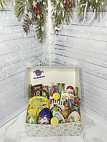 Оригінальна барвиста коробка з сюрпризом, солодкий дитячий бокс з іграшками та солодощами