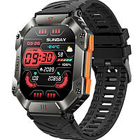 Смарт часы для мужчин Smart Racer K+ Black с компасом альтиметром и барометром