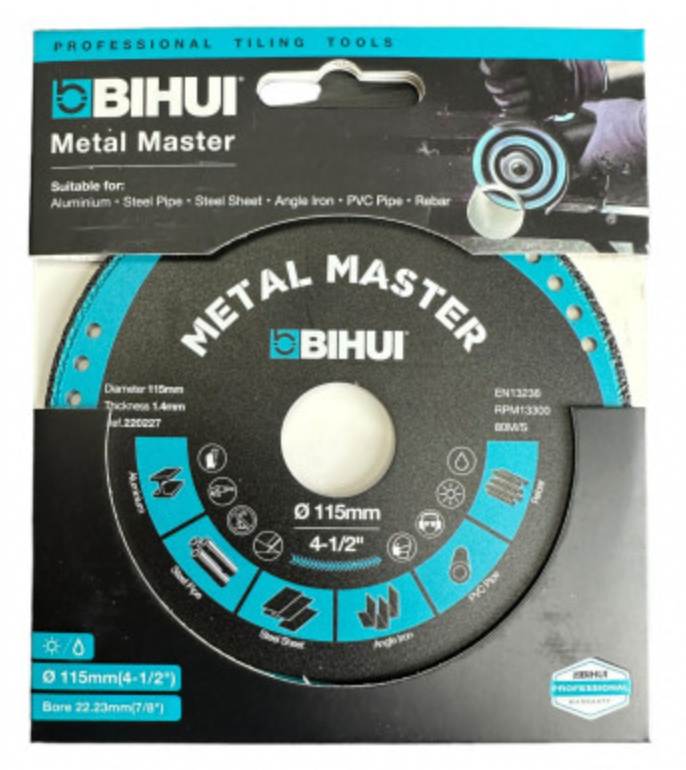 Диск алмазний BIHUI METAL MASTER 115x1,4x22,23 мм, фото 1