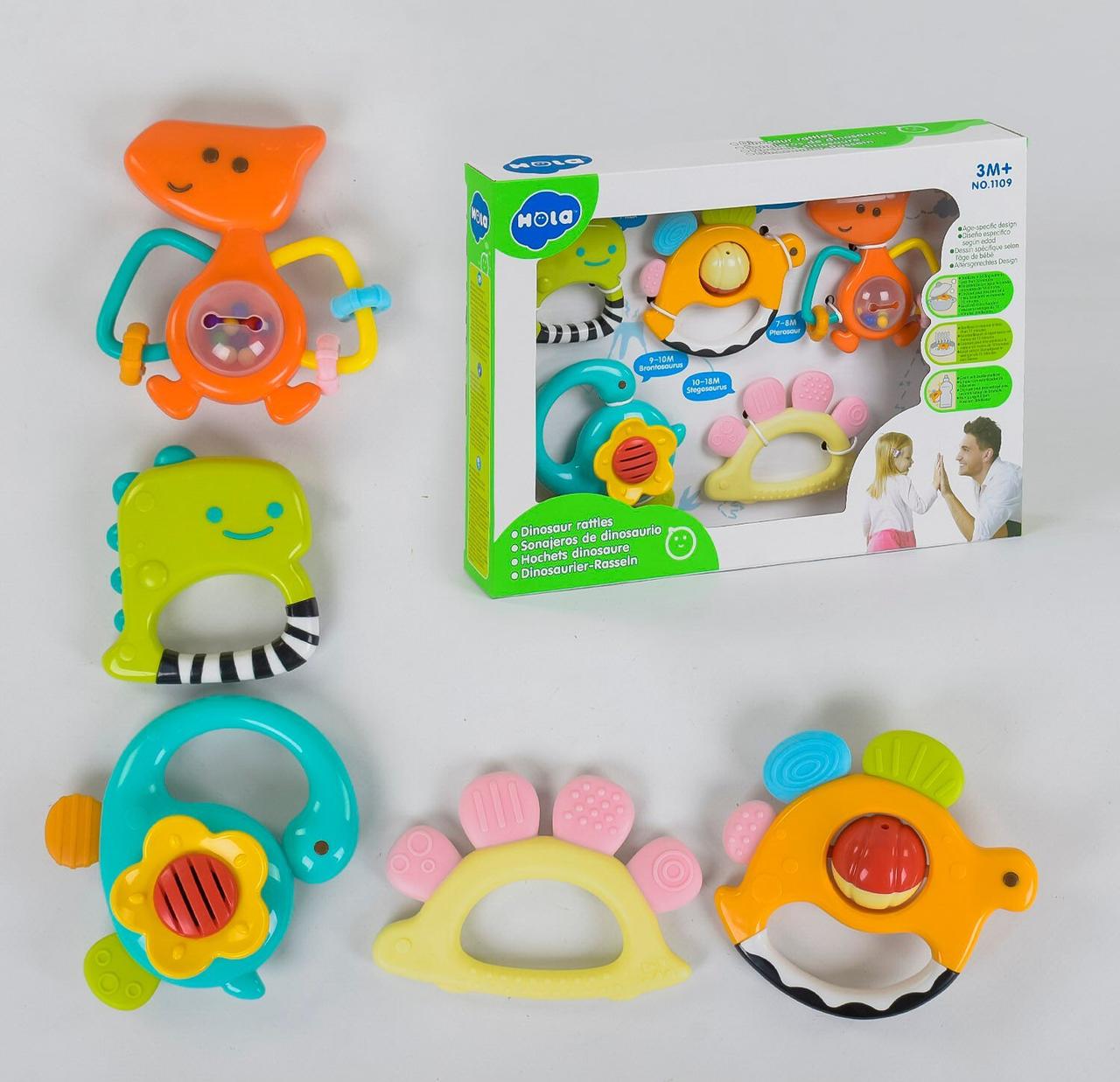 Набір брязкалець 5 штук, у коробці