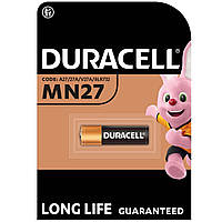 Спеціалізована лужна батарейка Duracell MN27 12V, упаковка 1 шт.