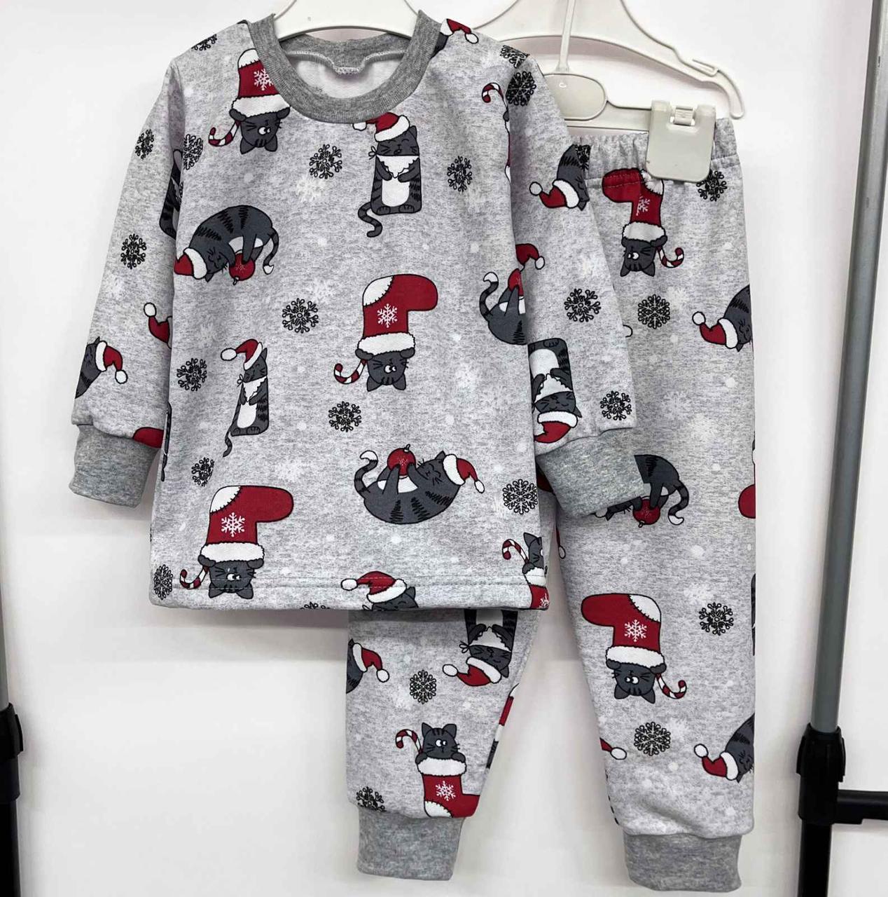 Детская пижама с легким начесом для мальчика и девочки - фото 1 - id-p598106835