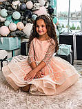 Дитяча сукня персикова на зріст 122-128 см, фото 4