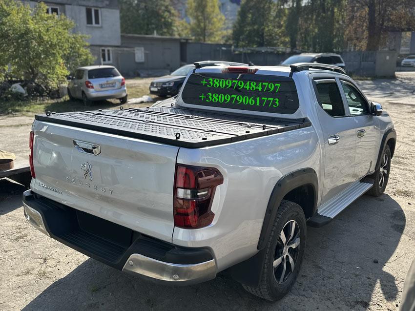 Силова алюмінієва кришка кузова пікапа Peugeot Landtrek. Кришка на кузов пікапа Пежо Ландтрек.