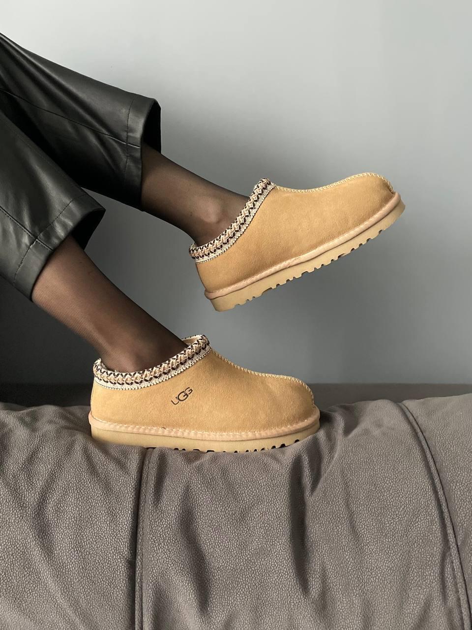Уггі жіночі зимові бежеві Ugg Tasman Beige (14374)