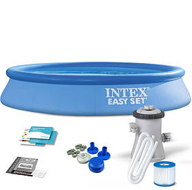 Басейн Intex 28118 надувной 305 х 61 см з фільтр- насосом