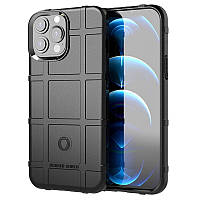 Протиударний чохол бампер Shield для iPhone 14 Pro чорний гумовий