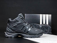 Мужские зимние кроссовки "Adidas Climaproof" Black (Мех внутри) 28