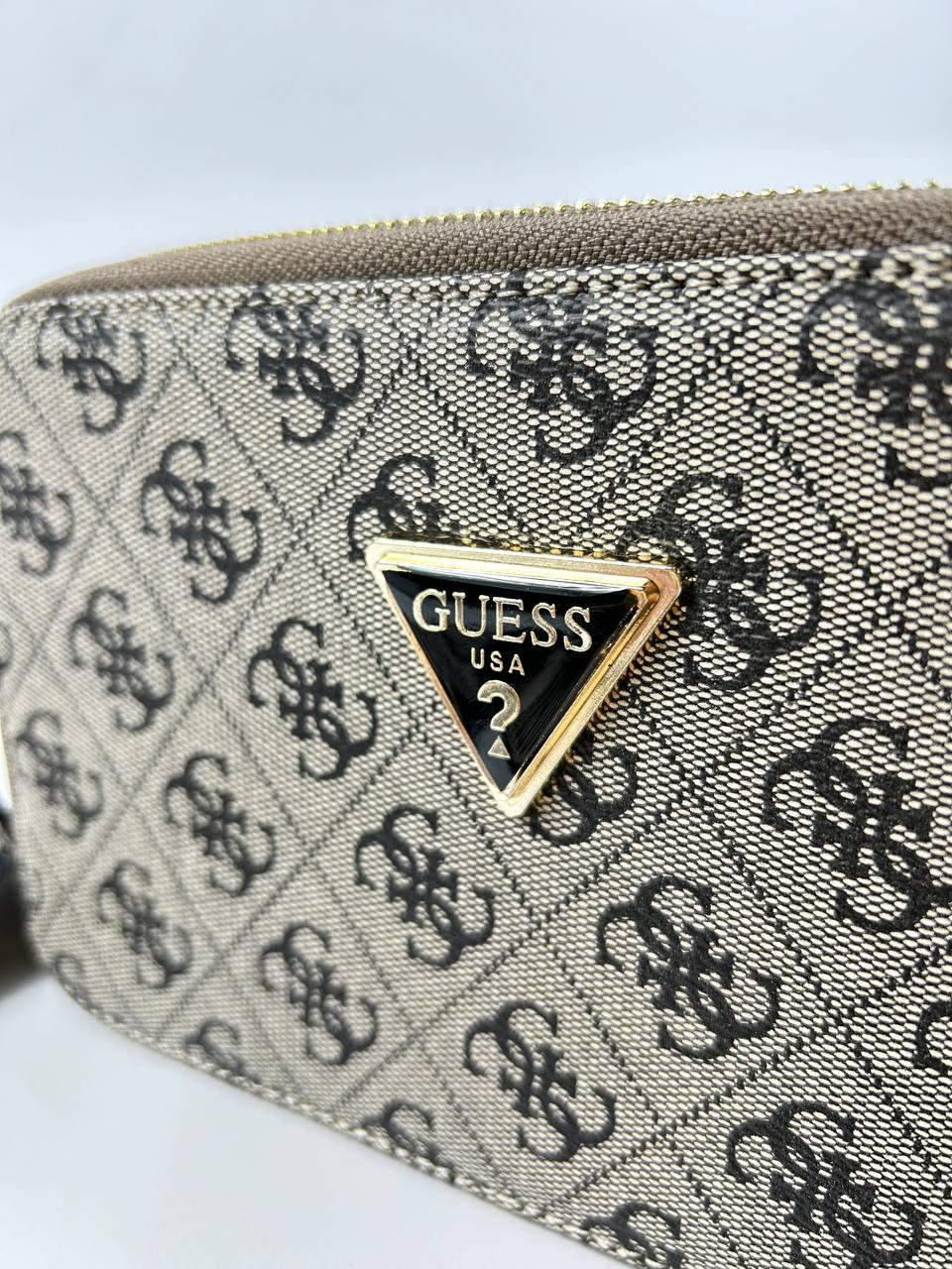 Женская сумка Guess Zippy Snapshot Grey (серая) красивая сумочка на ...