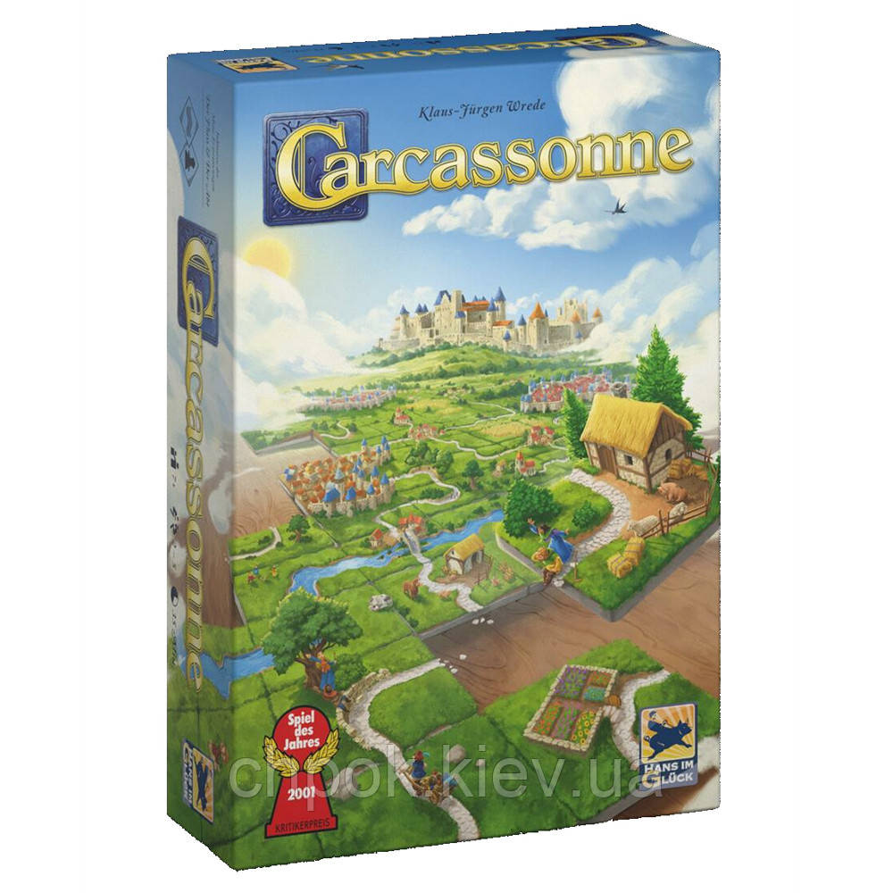 Настільна гра Каркассон 3.0 (Carcassonne) Річка й Аббат. База українською. Feelindigo (FI22045)