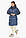 Сапфірова жіноча куртка в стилі кежуал модель 57240, фото 5