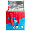 Термосумка, сумка-холодильник 32х20х35 см 22 л Sannen Cooler Bag Червоно-синя DT4244 torg24, фото 4