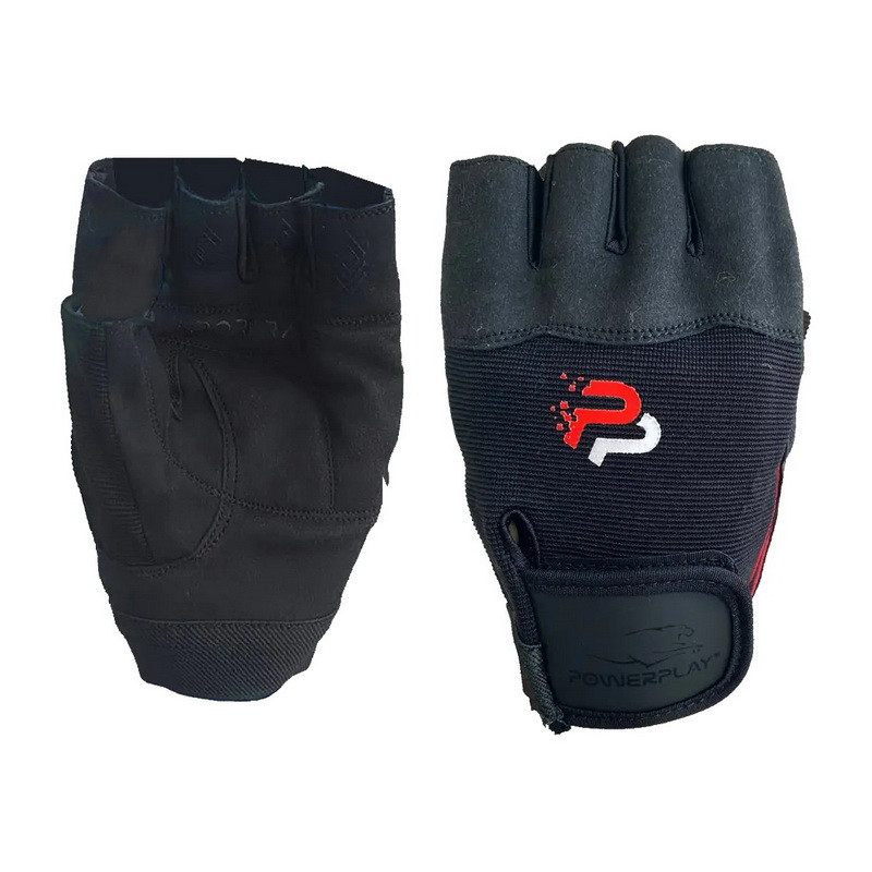 Power Play Fitness Gloves Black 9117 (S size)