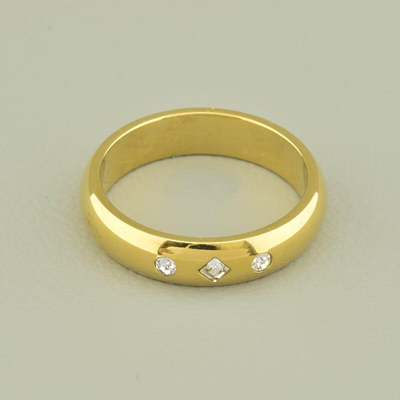 Кільце 'XUPING' Фіаніт (позолота 18к (лимонне)), фото 1