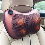 Масажна подушка Car and Home Massage Pillow, масажер для GK-696 шиї автомобільний, фото 3