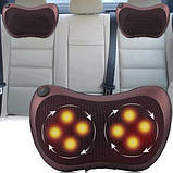 Масажна подушка Car and Home Massage Pillow, масажер для GK-696 шиї автомобільний, фото 10