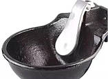 Поїлка чашкова чавунна з язиком з нержавіючої сталі для худоби №2, фото 7