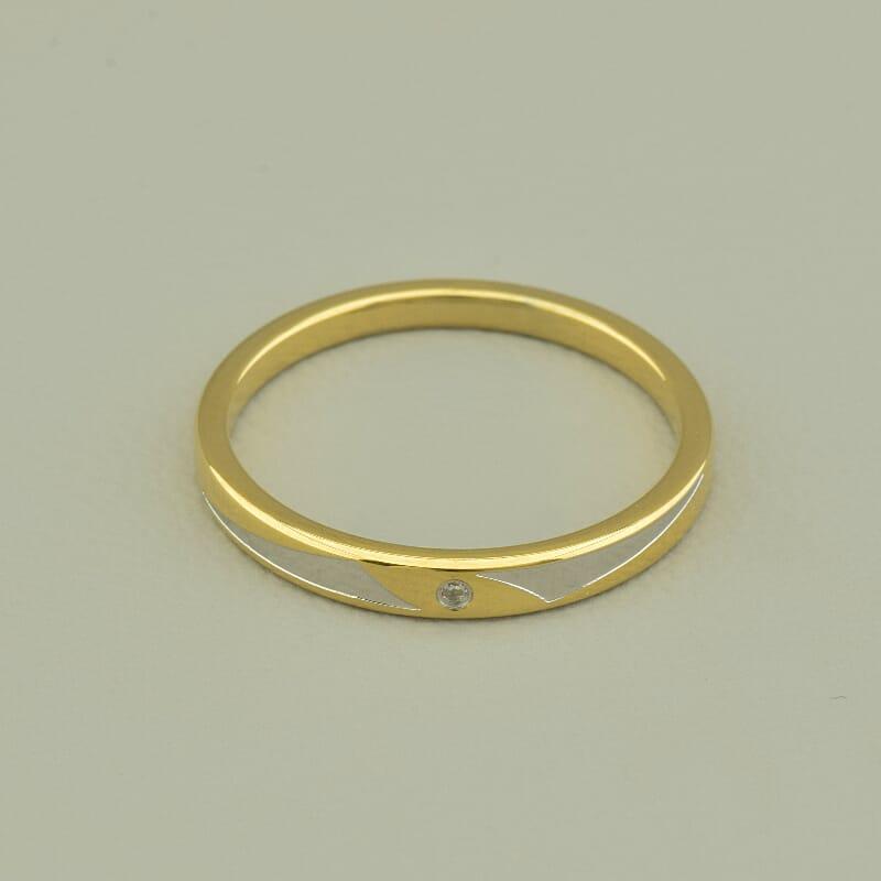 Кільце 'XUPING' Фіаніт (позолота-родій), фото 1