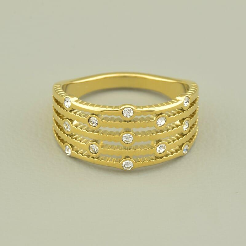 Кільце 'XUPING' Фіаніт (позолота 18к (лимонне)), фото 1