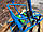 Санки на Колесах "Мрія" Складні з ручкою Блакитні Velo, фото 2