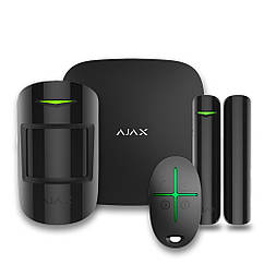 Комплект бездротової сигналізації Ajax StarterKit 2 black (Hub 2/MotionProtect/DoorProtect/SpaceControl)