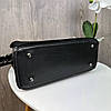 Стильна жіноча замшева сумка чорна, сумочка натуральна замша, фото 8