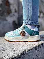 ЖІночі кросівки nike dunk low white turquoise