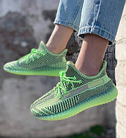 Жіночі кросівки adidas yeezy boost 350 лимонні