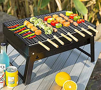 Гриль мангал портативний Portable barbecue grill 360x270x280