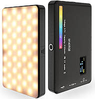 Аккумуляторная Светодиодная RGB накамерная лампа W140 RGB