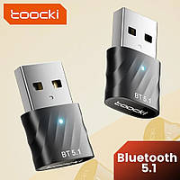 Toocki TQ-BTO3 USB Bluetooth 5.1 адаптер Донгл для ПК Беспроводная мышь Наушники Клавиатура