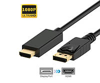 DP DisplayPort для HDMI DisplayPort to HDMI-совместимый видео-аудиокабель для компьютера, ноутбука, телевизора