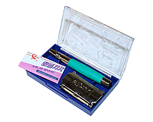 Станок для гоління JJ-626 металевий з гумовою ручкою з лезом 8.5см, фото 2