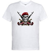 Мужская футболка с V-образным вырезом Десантно-штурмовые войска