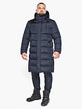 Зимова чоловіча куртка лаконічна темно-синього кольору модель 63518 (КЛАД ТІЛЬКИ 54(XXL)), фото 3