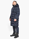 Зимова чоловіча куртка лаконічна темно-синього кольору модель 63518 (КЛАД ТІЛЬКИ 54(XXL)), фото 5