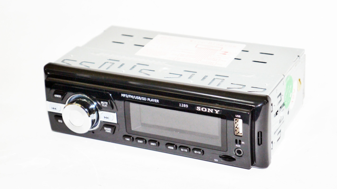 Автомагнітола 1289 ISO — MP3+FM+USB+microSD-карта