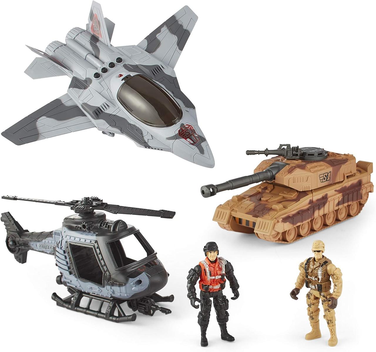 Набір військової техніки Танк, літак, вертоліт True Heroes Multi Vehicle Military Playset
