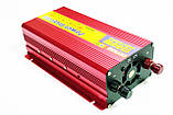 Перетворювач (інвертор) 12 V-220 V 1500 W Red, фото 7