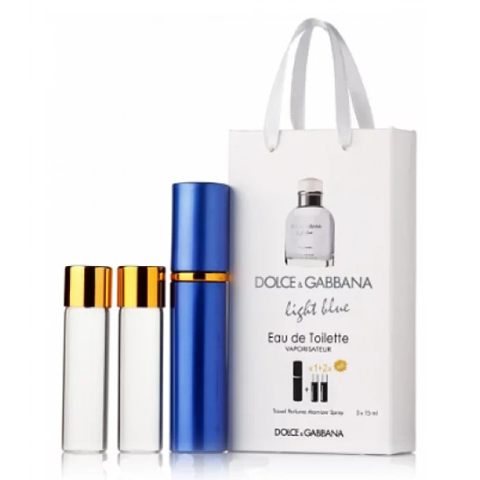 Dolce Gabbana Light Blue pour Homme edt 3x15ml - Trio Bag, фото 1