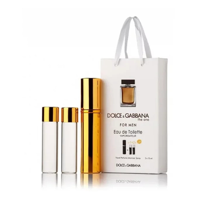Парфуми деревні чоловічі Dol Gabb The One for Men edt 3x15ml - Trio Bag, фото 1
