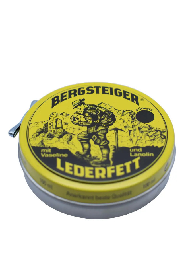 Водоотталкивающая пропитка для обуви HeySport Bergsteiger-Leather-Grease black 100 ml (20880200) - фото 2 - id-p1937097930