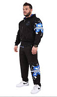 Спортивный костюм легкий Big Sam 103620 черный размеры XXXXL. XXXXXL