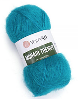 Пряжа Mohair Trendy Yarnart-106 бірюза