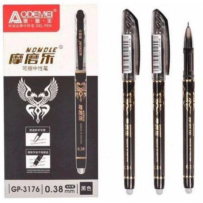 Ручка гелевая Odemei Gp-3176 пиши-стирай черная 0,38 - фото 2 - id-p2029867425