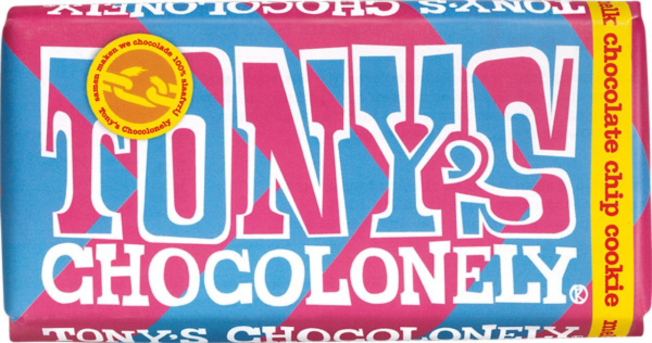 Шоколад Tony's Chocolonely Milk Chocolate Chip Cookie Bar 180g