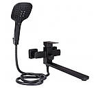 СМІСНИК ДЛЯ ВАННІ ДЛИННИЙ ВИЛИВ, СМІСНИК НА ЗМИВАЛЬНИЙ НИЗК І ЗМЕННИК ДЛЯ КУКНІ LIDZ, фото 8