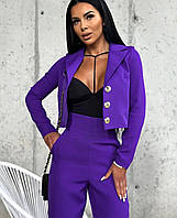 Женский костюм костюмка люкс 42,44 фиолетовый,малина,черный